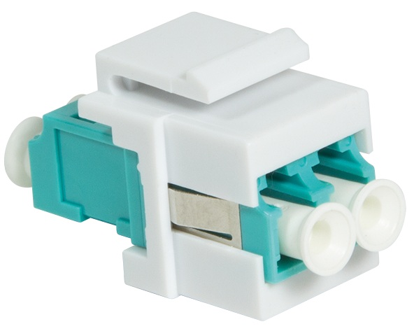 Produktbild MVT 204 002  -  LWL LC-Duplex Kupplung für den Einbau in Keystone Panels, Multimode